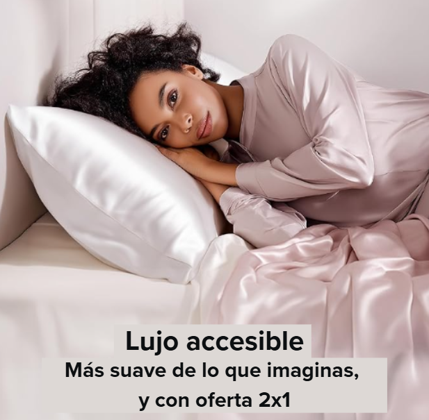 2 fundas de almohada de seda (Queen)