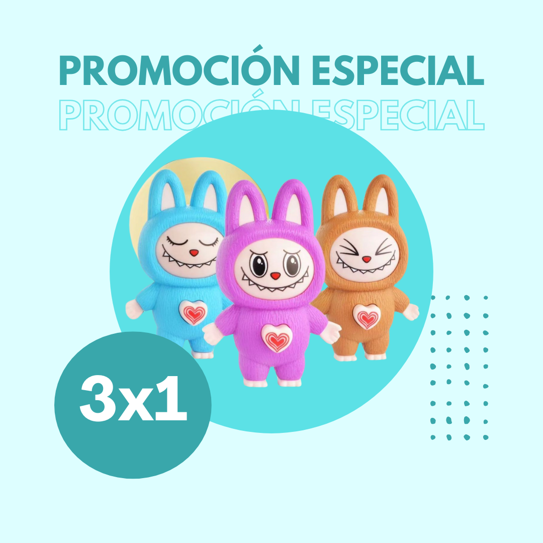 3X1 Llaveros Labubu cambia caras (LLEVA 3 PAGA 1)