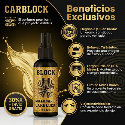 Carblock Millonario | Perfume Premium Para Autos