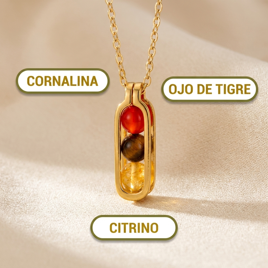 Collar Energy Refresh – Tu Amuleto De Empuje | Chapado Oro 18k