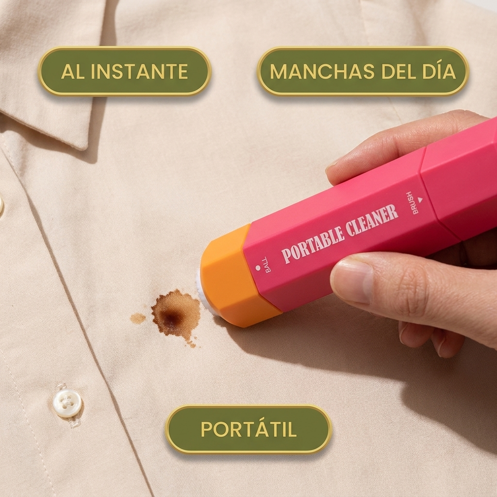 Quitamanchas Portátil Para Ropa – Manchas Fuera Al Instante