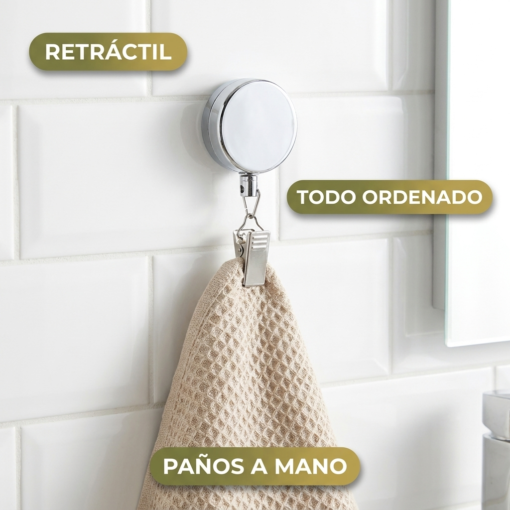 Gancho Telescópico Para Toallas – Orden En Tu Cocina