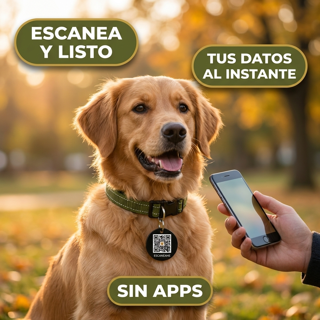 Placa QR Para Perros – Si Se Pierde, Vuelve A Casa