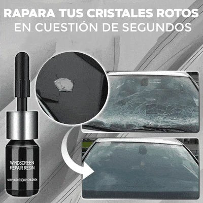 Líquido Reparador de Parabrisas — Sella Grietas en 20 Minutos